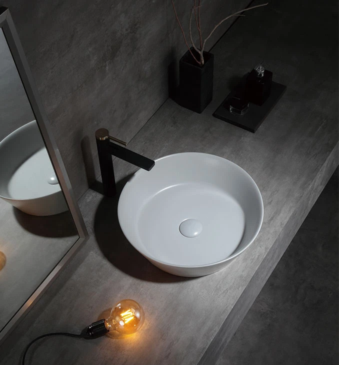 Lavabo COPEN nadgradni 430x430x130 matt gray