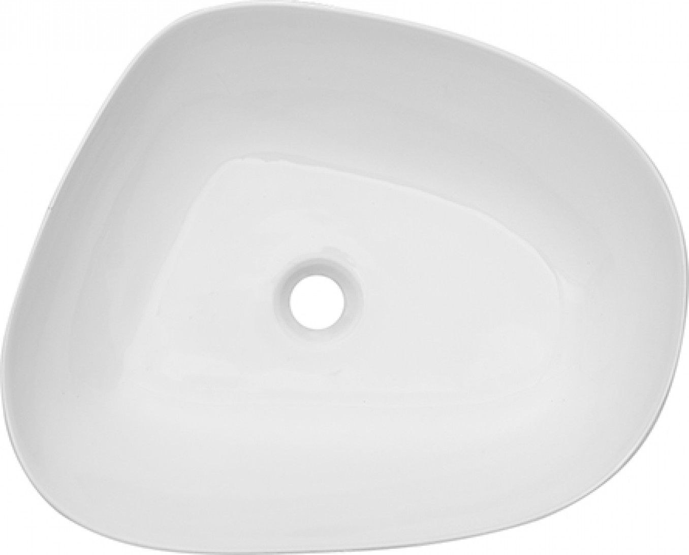 Lavabo COPEN nadgradni 580x470x140 asimetrični