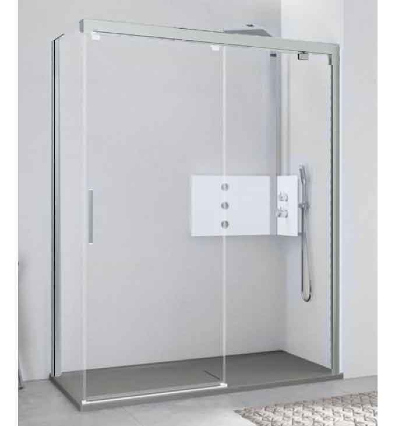 Tuš kabina NOVELLINI  KUADRA 2.0  120x80 hrom desna