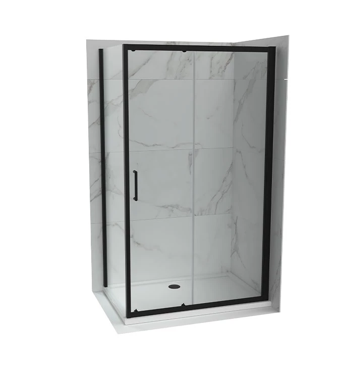 Tuš kabina ATLAS PRO 130x90cm staklo 6mm mat crna