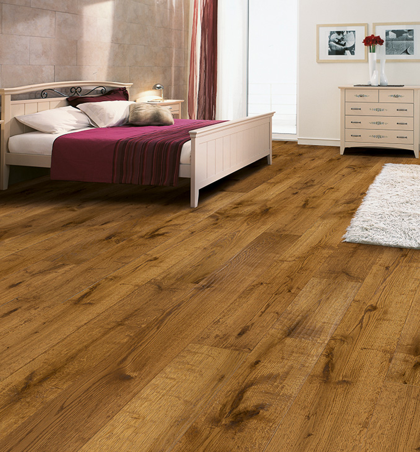 ELITE oak/ rustic/ hand planed/ brushed/ bruges varnished 15mm. 135-155mm. 1200-2400