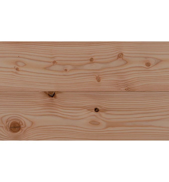 LARCH with knots/ brushed/ natural oiled. 15mm. 165mm. 1200-1950mm