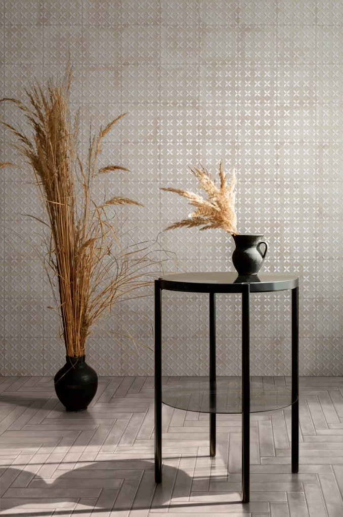 AMURI decoro zucchero avorio 20x20