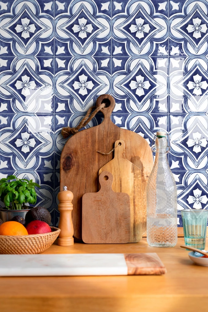 AMURI decoro maiolica tappeto 1 glossy 20x20