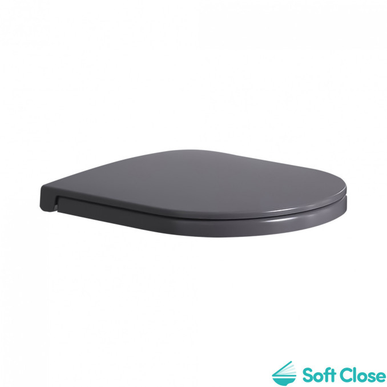 WC daska HATRIA FUSION slim softclose ash matt