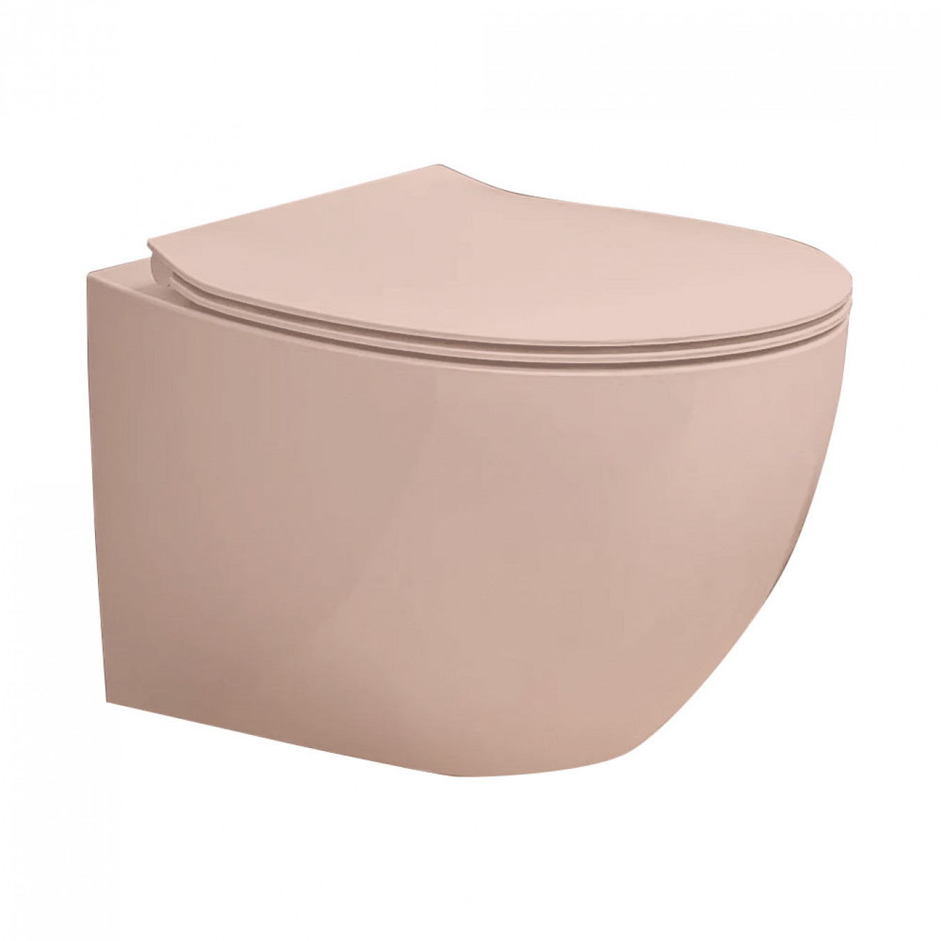 Konzolna šolja HATRIA PLANETA pink-powder rimless