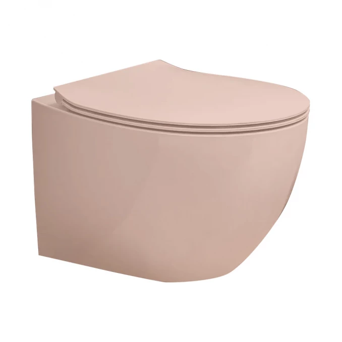 Konzolna šolja HATRIA PLANETA pink-powder rimless