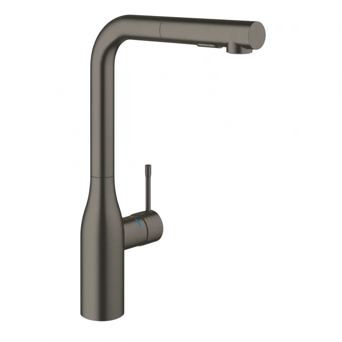 Baterija za sudoperu GROHE ESSENCE L sa izvlačećim tušem 2F brushed hard graphit