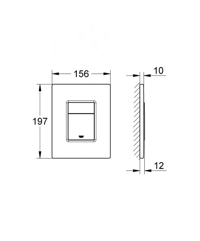 Taster GROHE SCATE COSMOPOLITAN brushed hard graphite