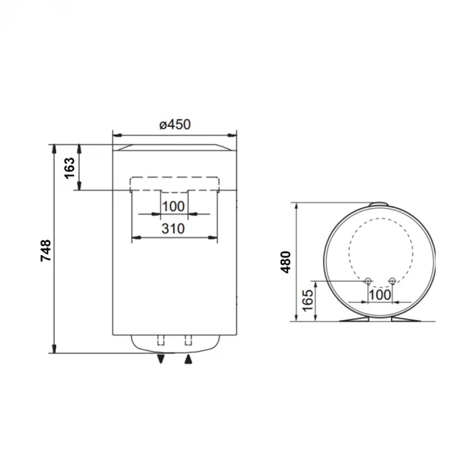 Bojler ARISTON PRO1 80l R V 2K