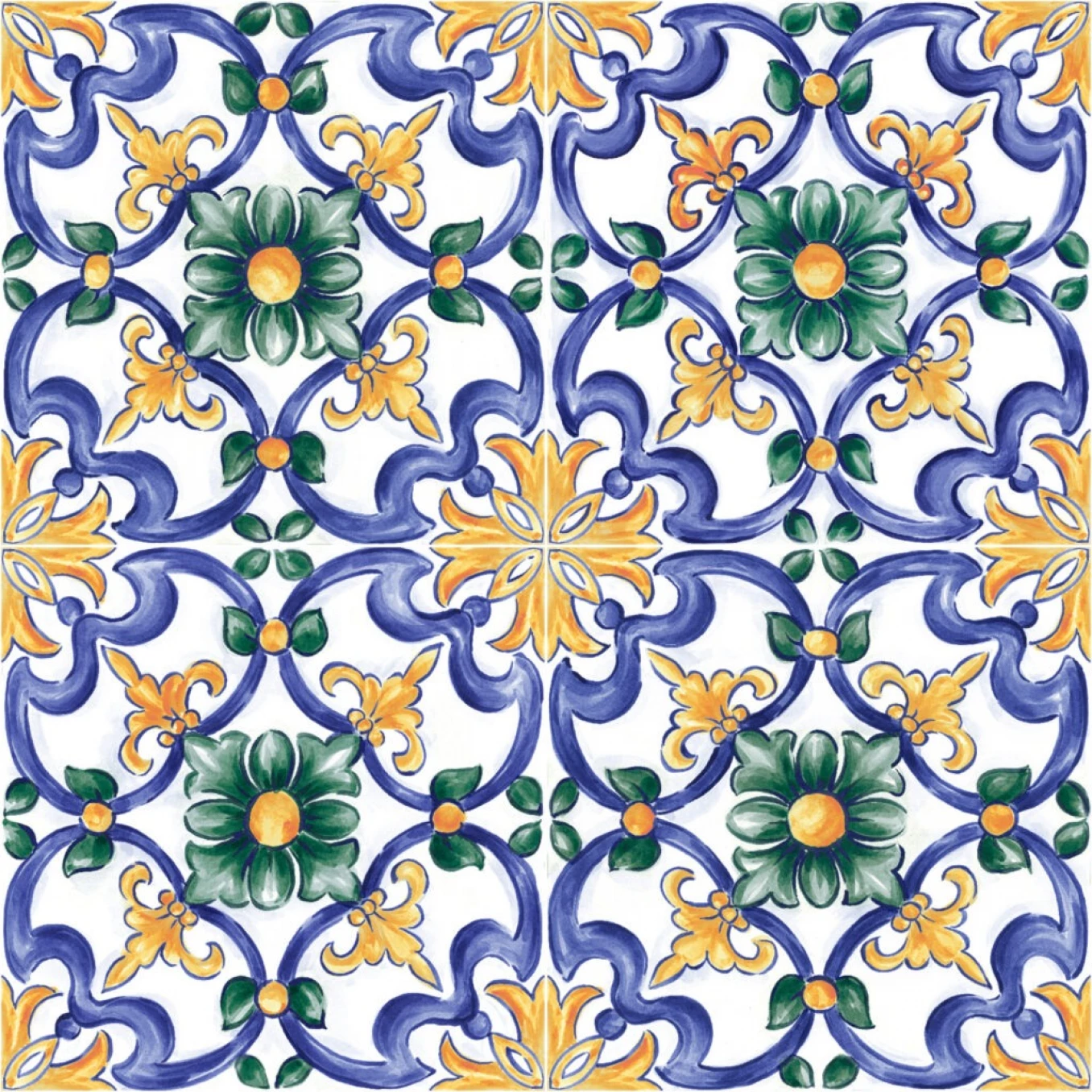 AMURI decoro maiolica tappeto 3 glossy 20x20