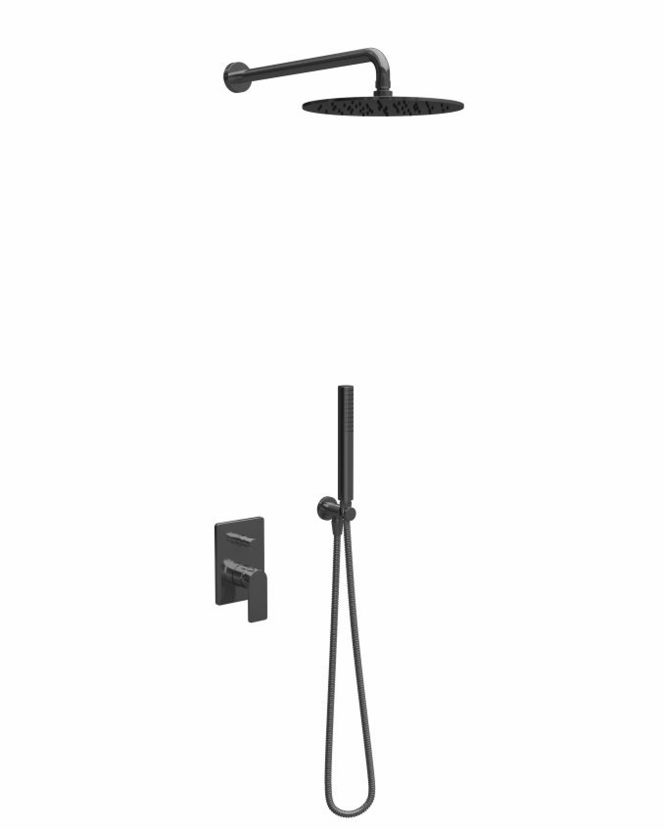 Ugradna baterija sa tuš setom 1 COPEN NOOK gunmetal