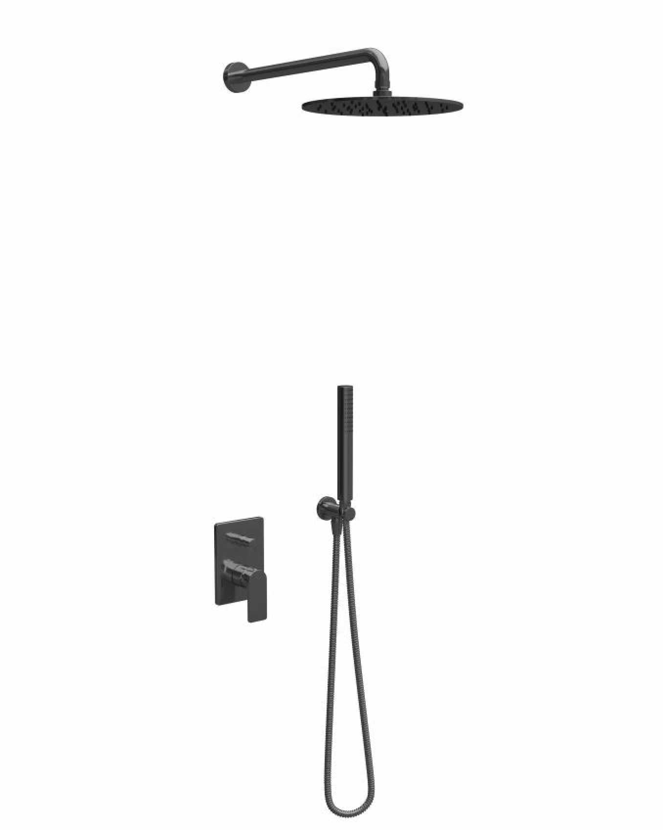 Ugradna baterija sa tuš setom 1 COPEN NOOK gunmetal