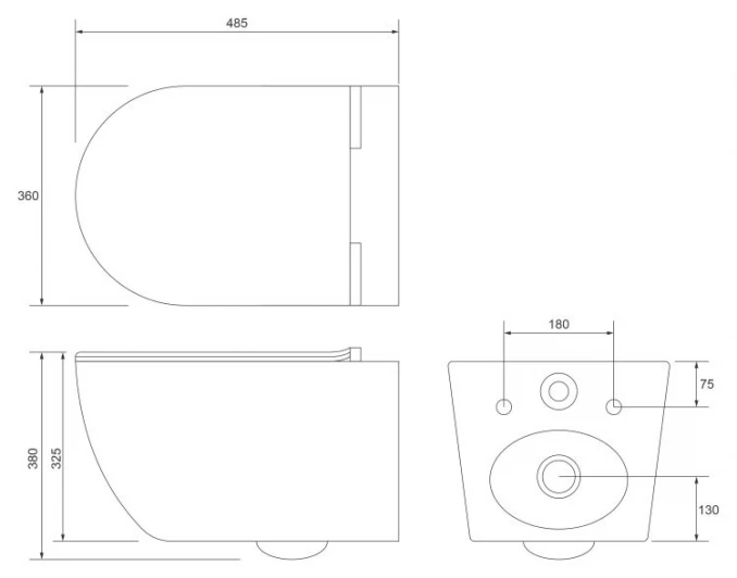 Ugradni vodokotlić GROHE SL 3 u 1 sa OPTIMO rimless šoljom sa daskom soft close