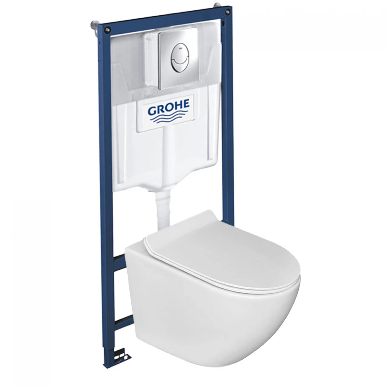 Ugradni vodokotlić GROHE SL 3 u 1 sa OPTIMO rimless šoljom sa daskom soft close