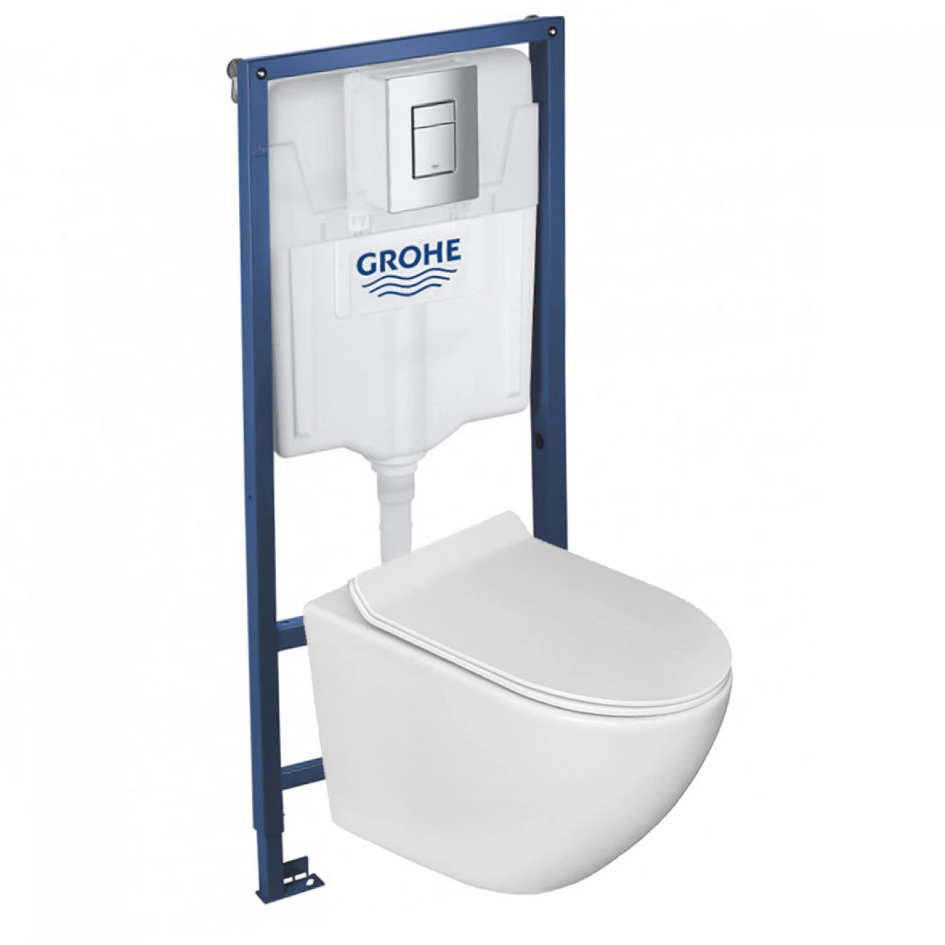 Ugradni vodokotlić GROHE SL 3 u 1 sa OPTIMO rimless šoljom sa daskom soft close