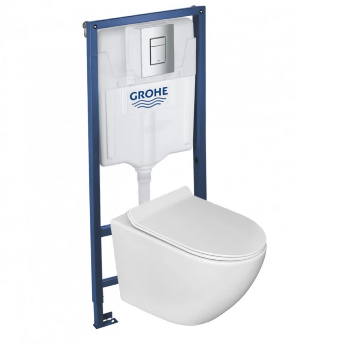 Ugradni vodokotlić GROHE SL 3 u 1 sa OPTIMO rimless šoljom sa daskom soft close