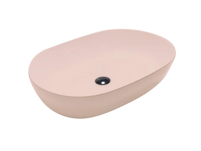 Lavabo nadgradni HATRIA HAPPYHOUR SLIM 12:00 570x380 glossy pink-powder