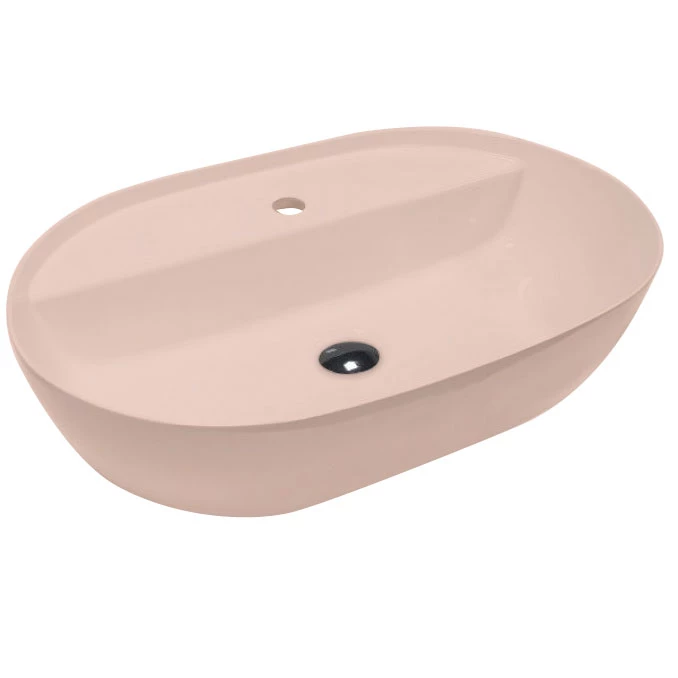 Lavabo HATRIA HAPPYHOUR SLIM 12:00 570x380 glossy pink-powder