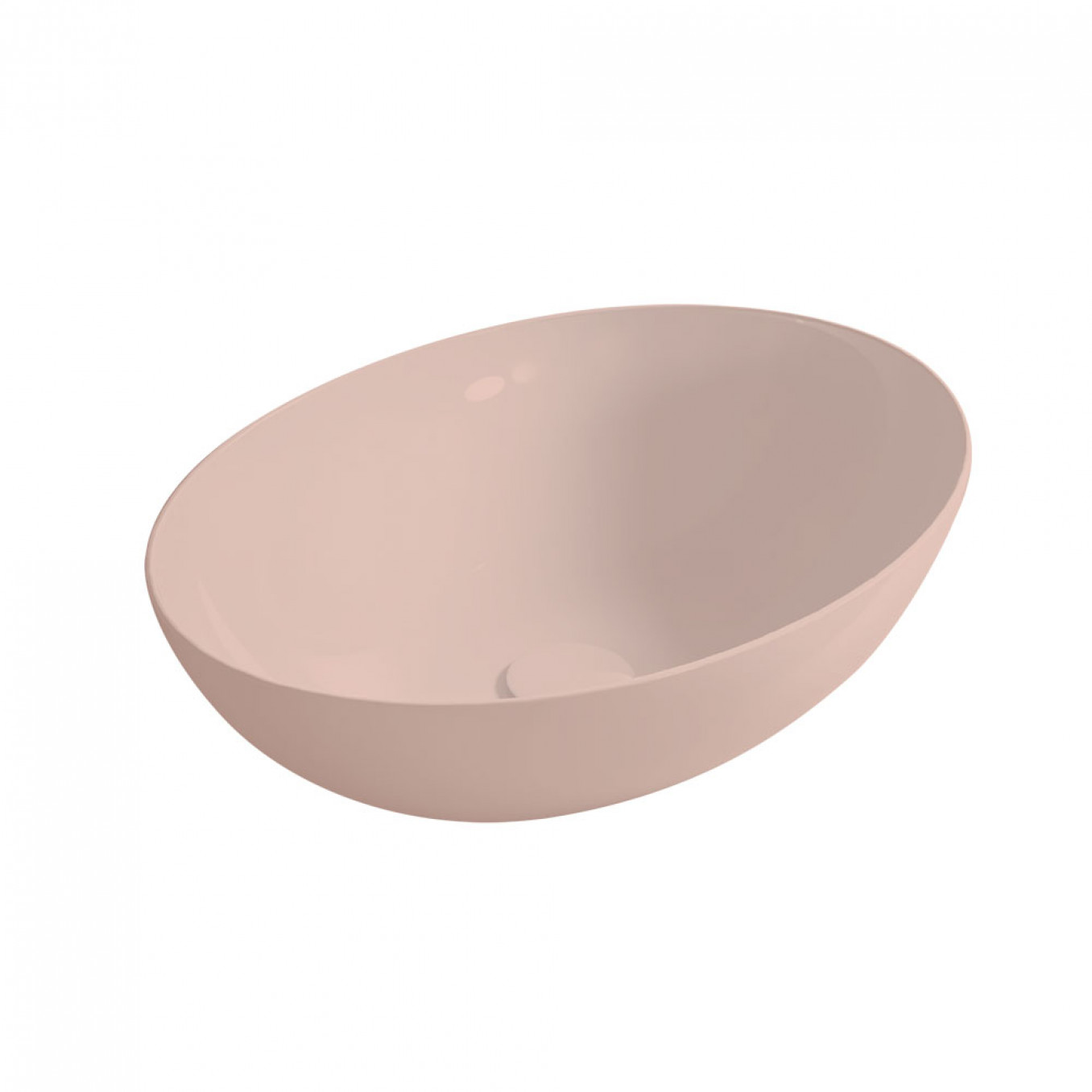 Lavabo nadgradni HATRIA HAPPYHOUR SLIM 00:00 550x400 glossy pink-powder