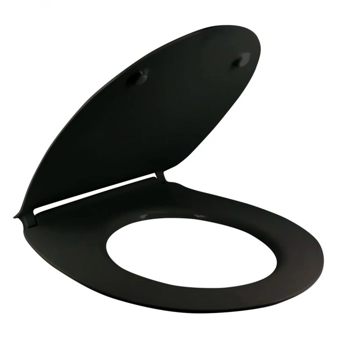 WC daska HATRIA PLANETA slim softclose black matt