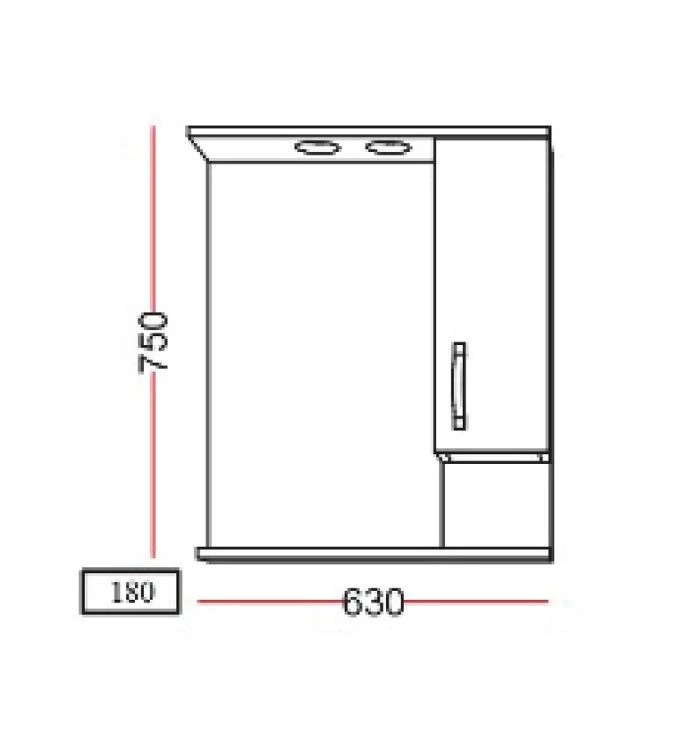 Ogledalo UNILINE MODA 650 sa LED osvetljenjem