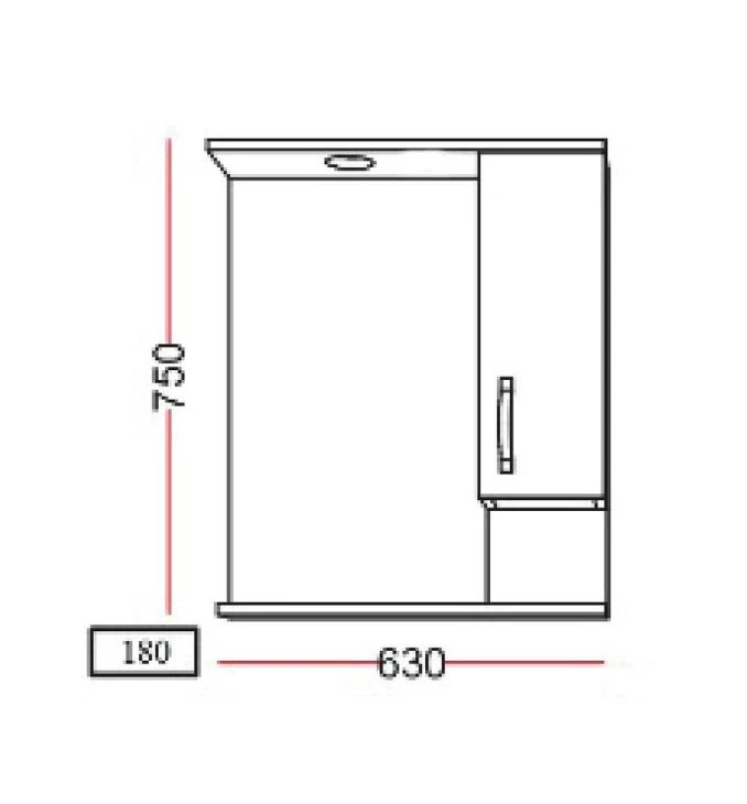 Ogledalo UNILINE MODA 650 sa LED osvetljenjem