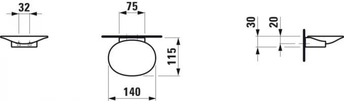 Držač sapuna LAUFEN NEWCLASSIC white