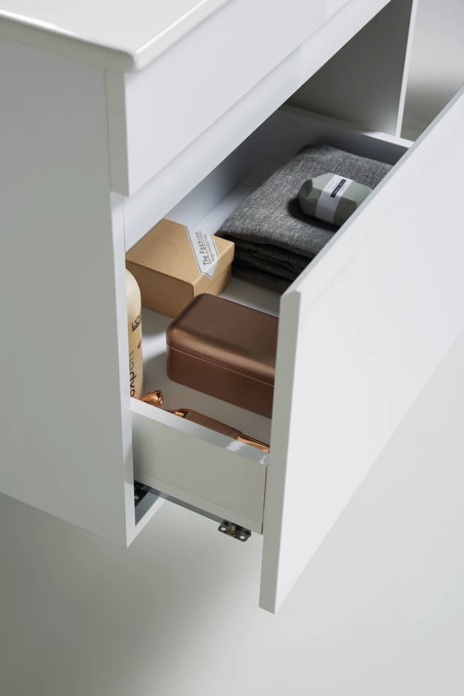 Toaletni ormarić UNILINE LUMA 600 sa lavaboom, soft close fioka