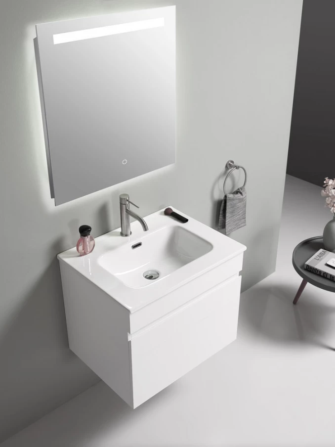 Toaletni ormarić UNILINE LUMA 600 sa lavaboom, soft close fioka