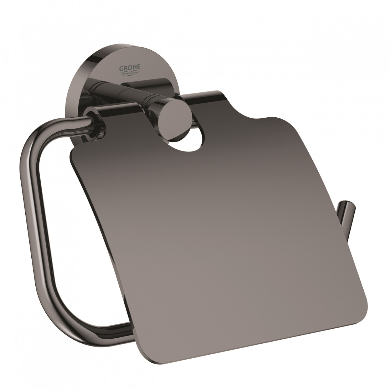 Držač toalet papira GROHE ESSENTIALS sa poklopcem hard graphite