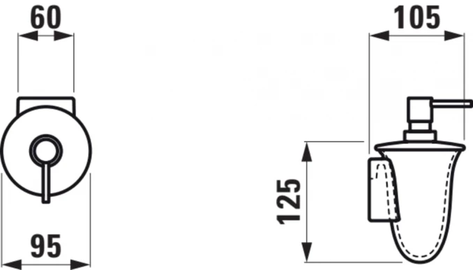 Dozer sapuna LAUFEN NEWCLASSIC keramički