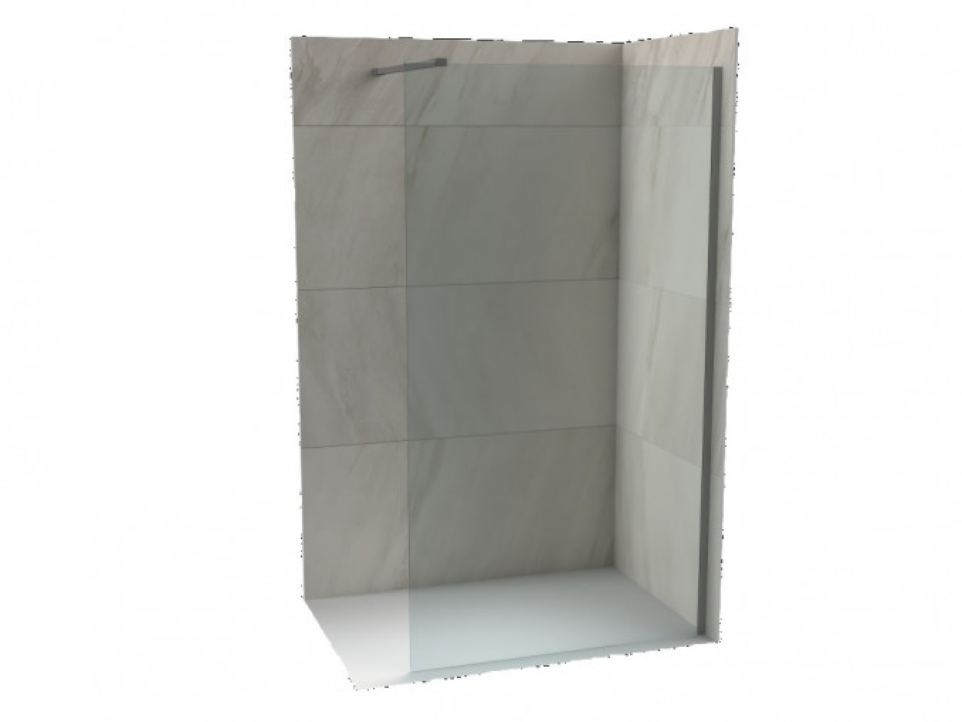 Walk-in COPEN MONTE 900x2000 8mm staklo gunmetal