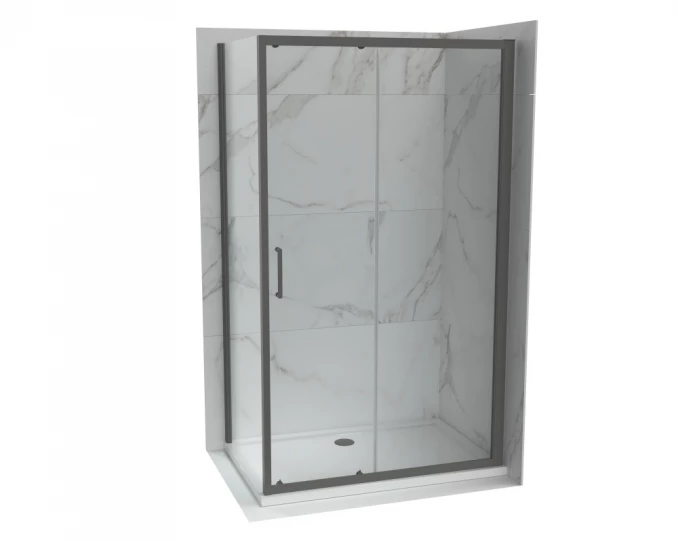 Stakleni paravan COPEN ATLAS PRO 1000x1950 gunmetal. staklo 6mm providno