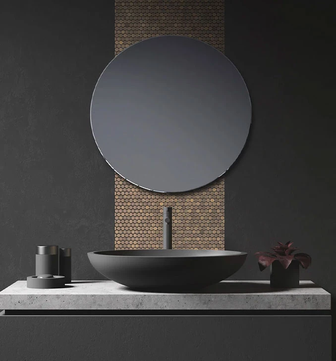 STONEGLASS penny gold 28.7x28.5