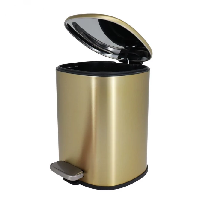 Kanta za otpatke COPEN 5L sa soft close poklopcem brushed gold square