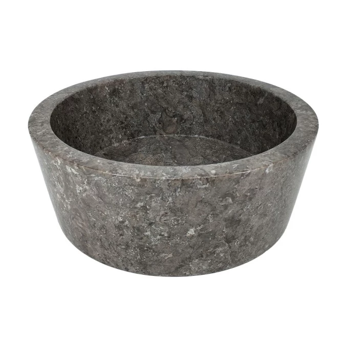 Lavabo nadgradni MINOTTI ODELISSE grey fi400x150 mermerni