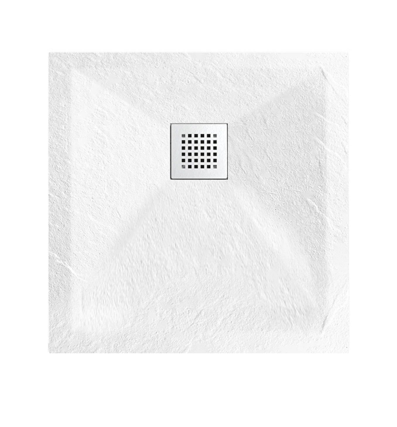 Tuš kadica COPEN SLATE WHITE 800x800x25 sa S/S white rešetkom