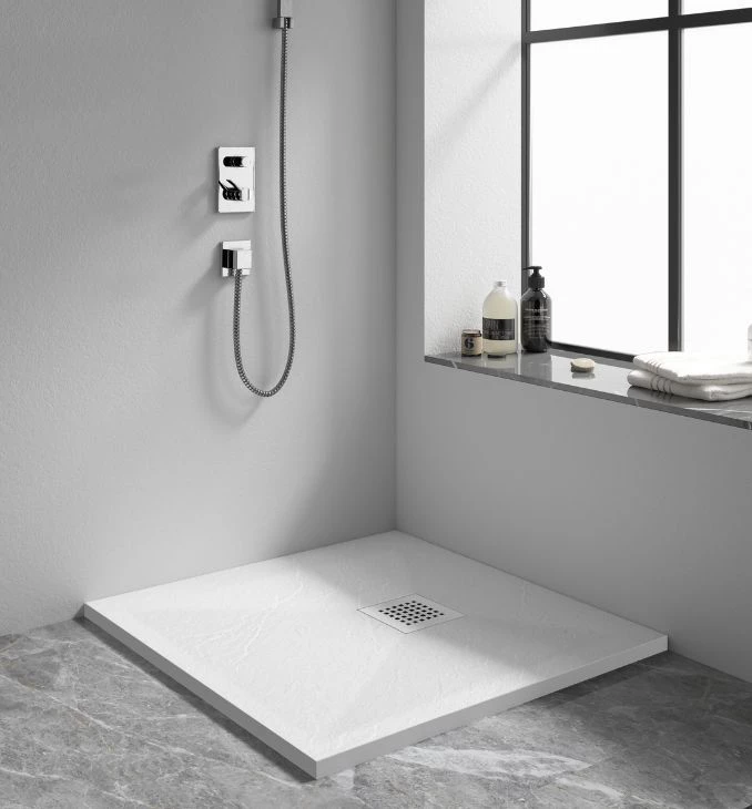 Tuš kadica COPEN SLATE WHITE 900x900x25 sa S/S white rešetkom