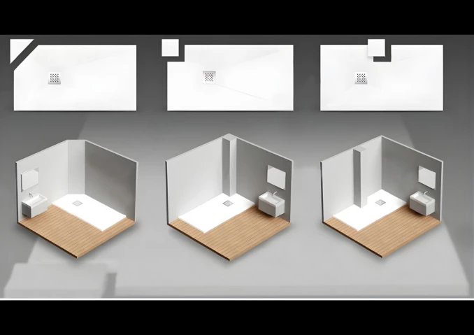 Tuš kadica COPEN SLATE WHITE 1200x900x25 sa S/S white rešetkom