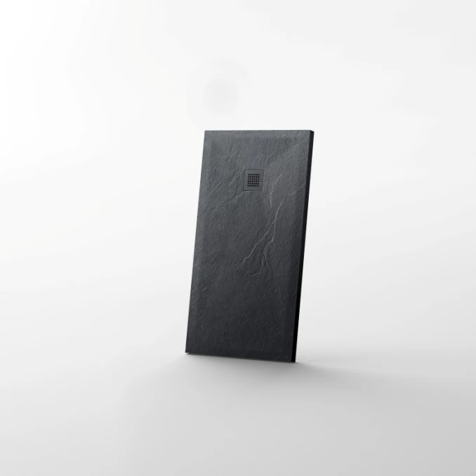 Tuš kadica COPEN SLATE BLACK 1000x800x25 sa S/S black rešetkom