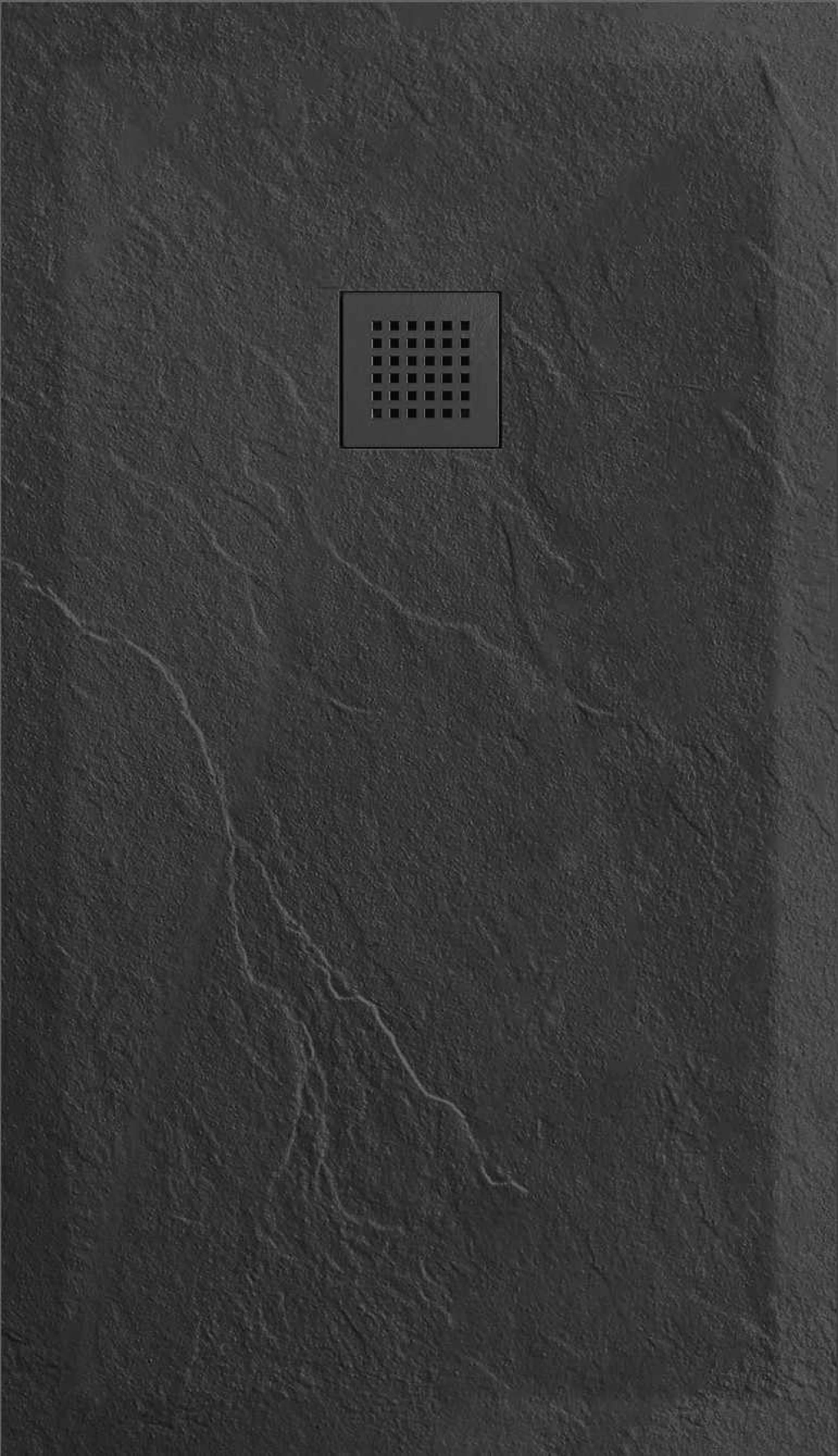 Tuš kadica COPEN SLATE BLACK 1000x900x25 sa S/S black rešetkom