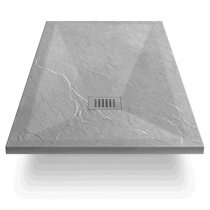 Tuš kadica COPEN SLATE LIGHT GRAY 1000x800x25 sa S/S light gray rešetkom