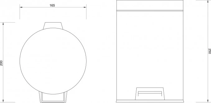 Kanta za otpatke MINOTTI 3L okrugla matt black