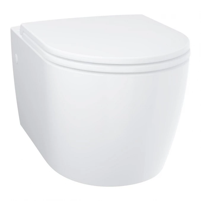 Konzolna šolja GROHE BAU CERAMIC rimless sa slim softclose daskom