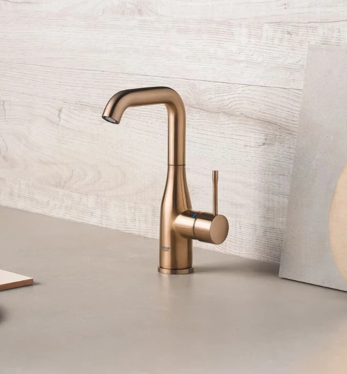 Baterija za lavabo GROHE ESSENCE L ''click'' brushed warm sunset