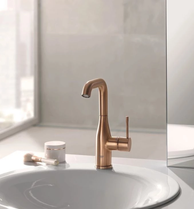 Baterija za lavabo GROHE ESSENCE L ''click'' brushed warm sunset