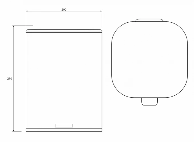 Kanta za otpatke COPEN 5L softclose hrom sjaj