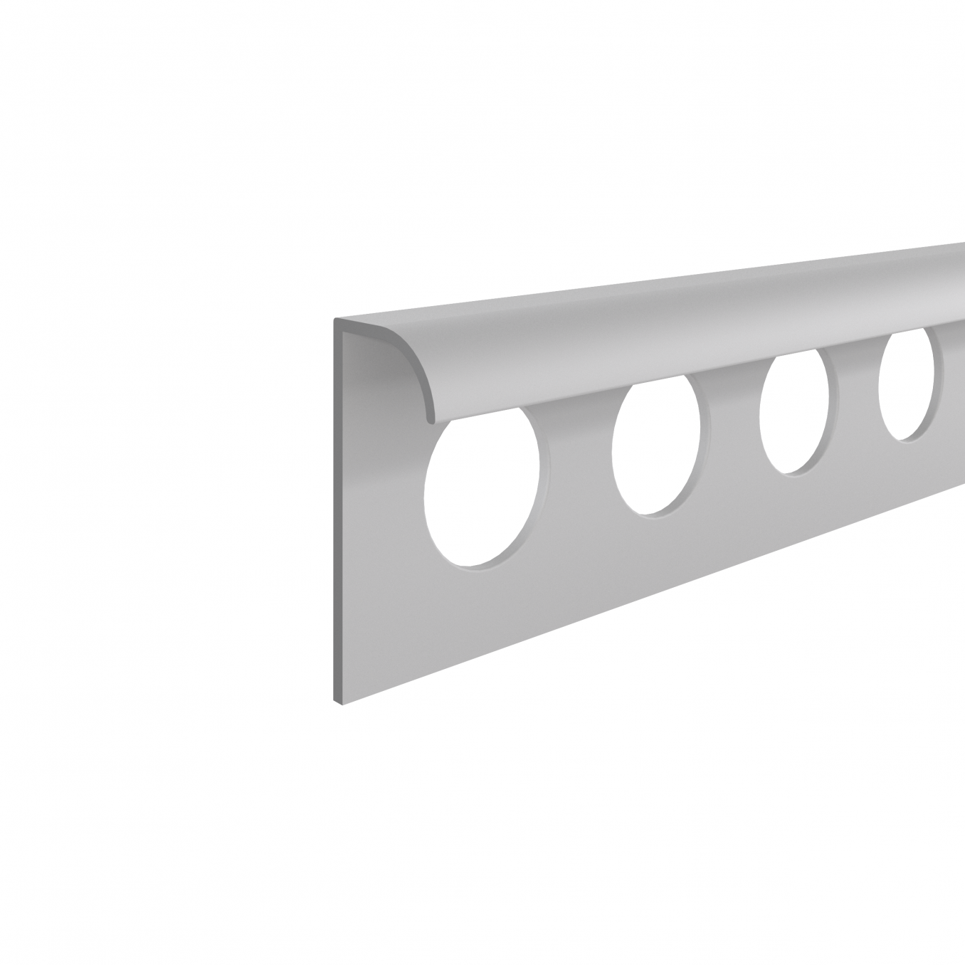 Al-lajsne spoljna obla 10mm. silver mat. 2.7m