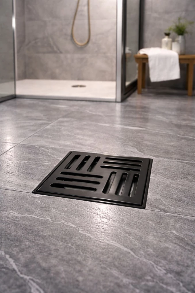 Podna rešetka PROFIL M 150x150 teflon black